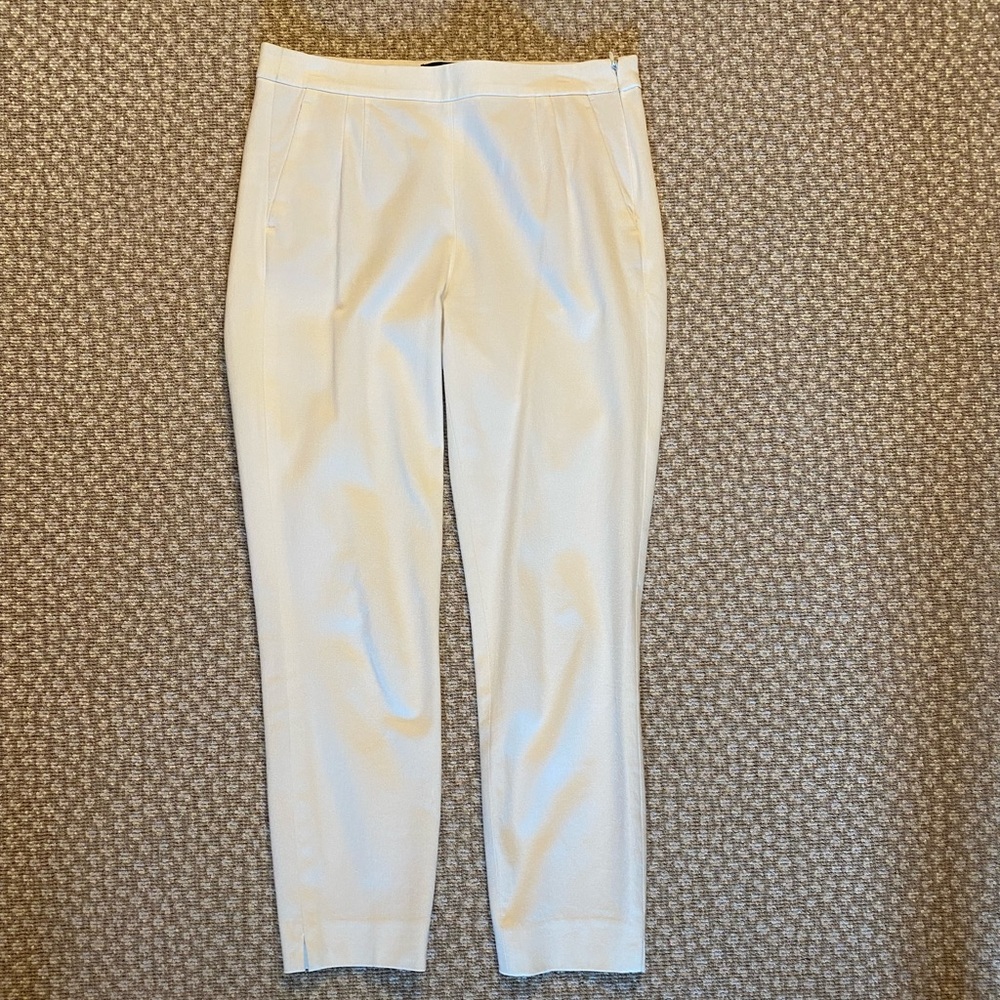 J Crew ‘Mattie’ pants in white. Size 0